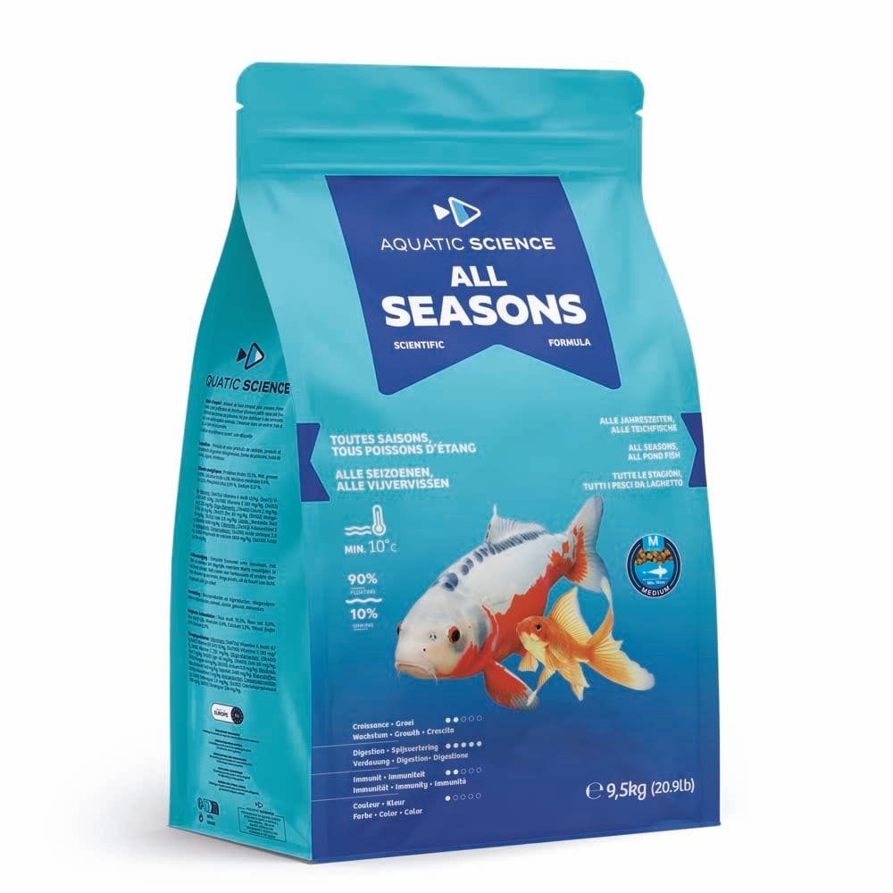 Aquatic Sciences Nourriture All Seasons MEDIUM 9.5kg - Aquatic Science - Aliment de base toutes saisons de qualité 5407012140062 ASALLM95