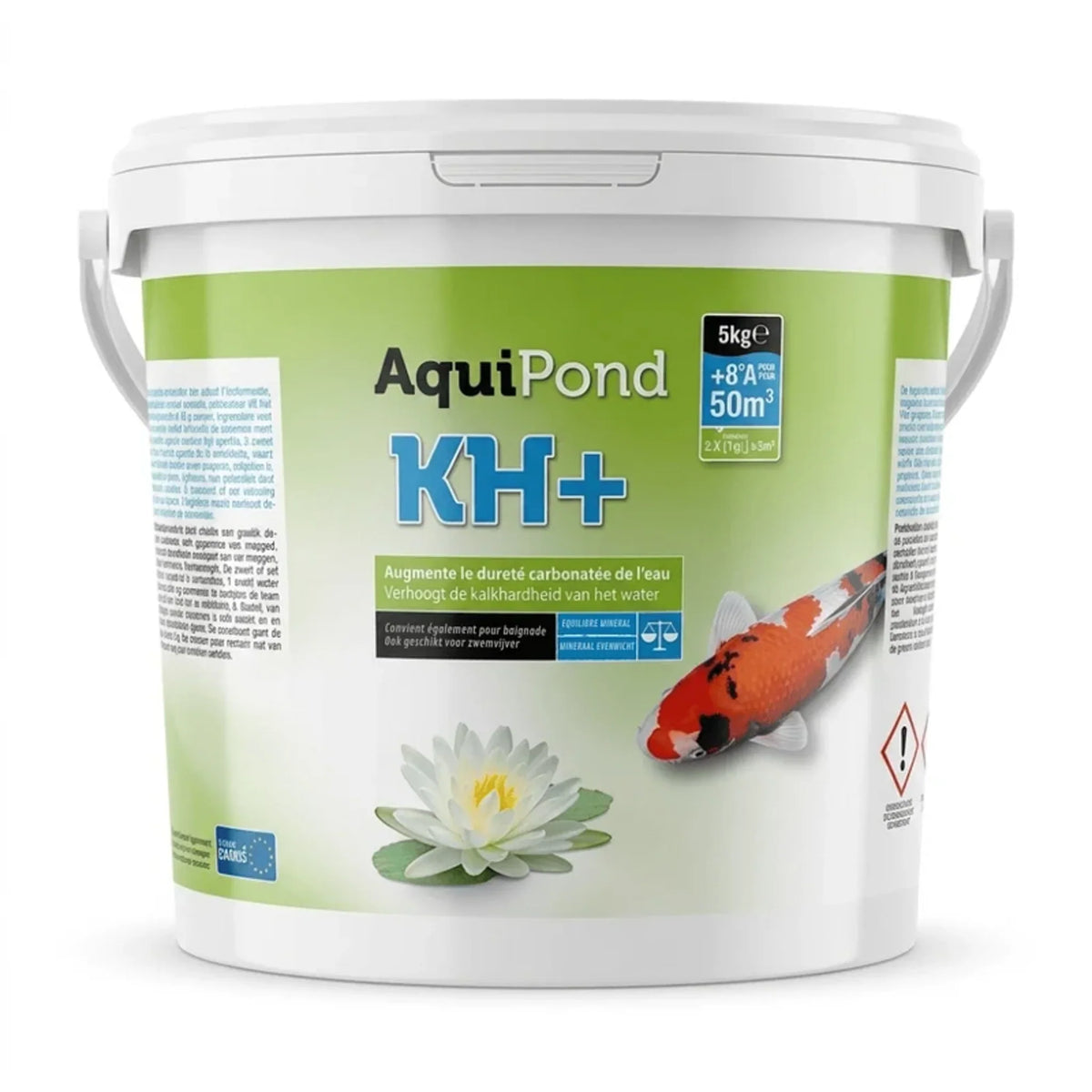 Aquipond KH+ 5 kg – Minéraux pour augmenter la dureté carbonatée (KH) du bassin