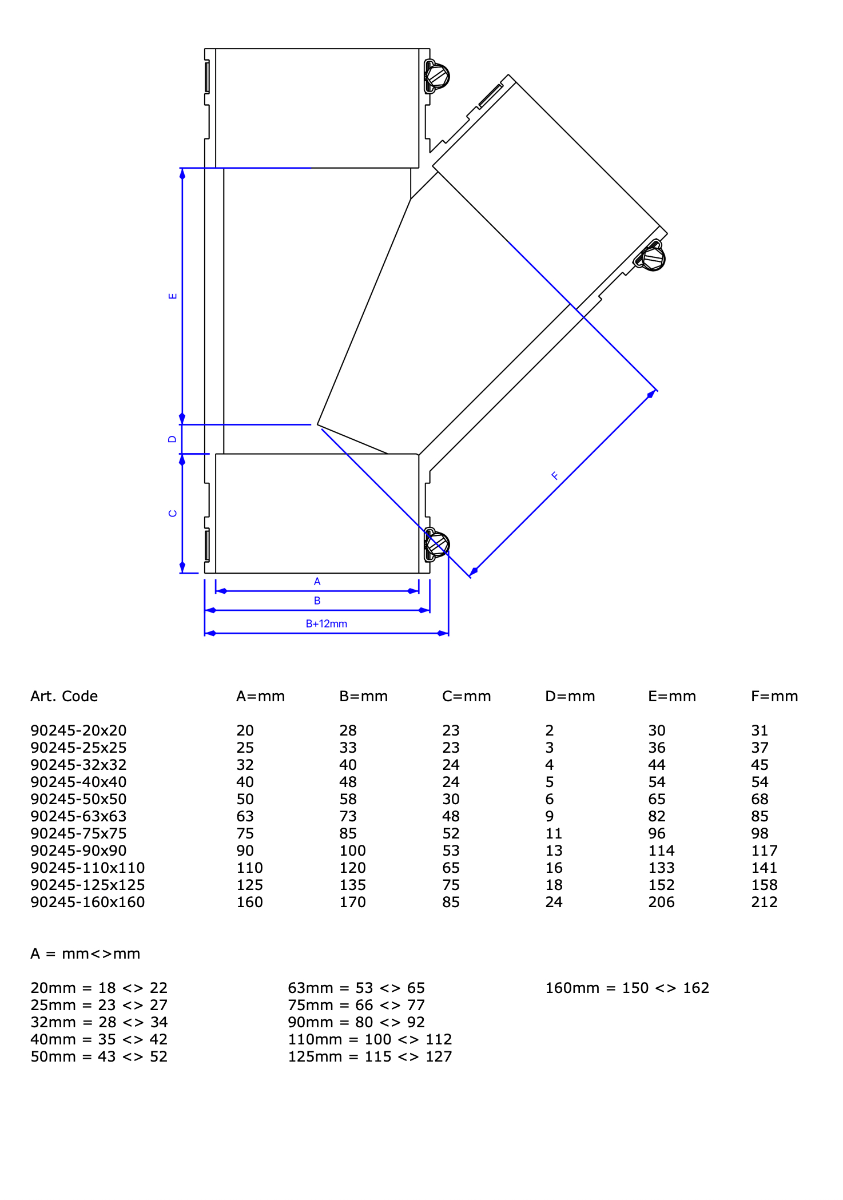 Pièce en Y en EPDM souple 125 mm — Aquitechnics — vue 2