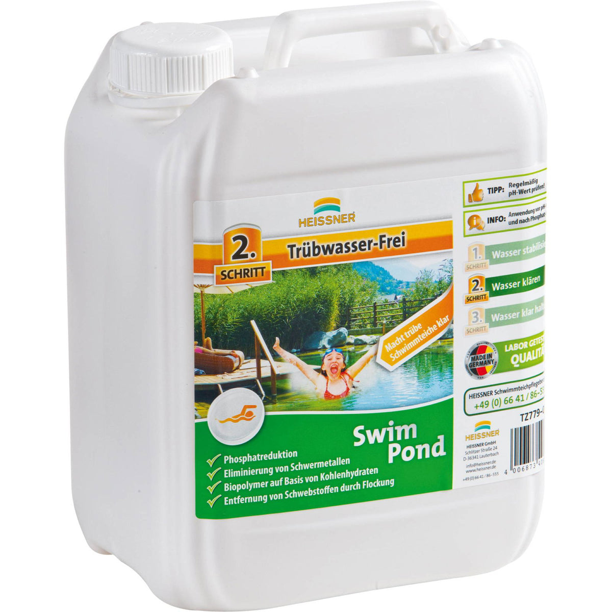 Clarifiant rapide pour bassin de baignade Heissner – 5 l