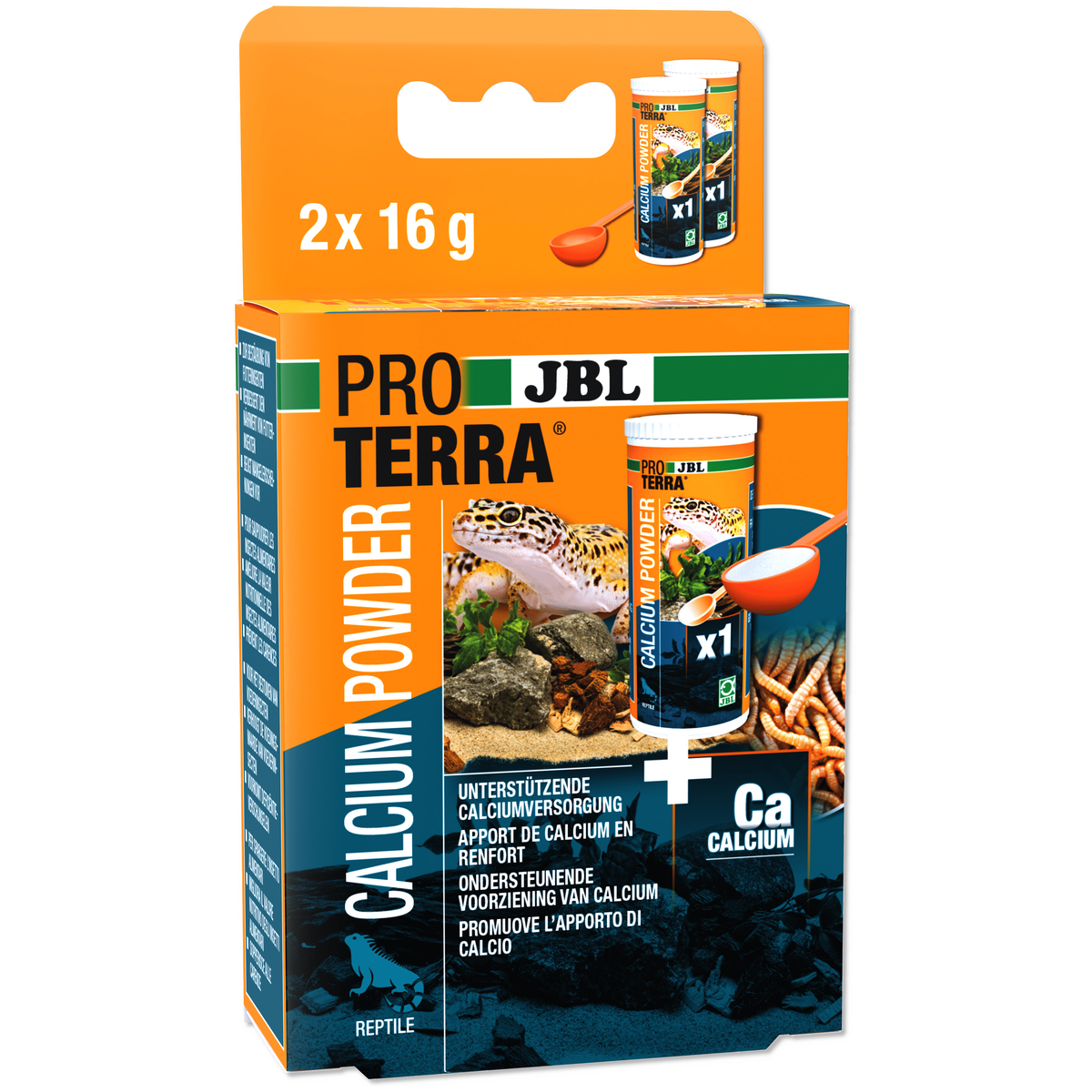 JBL ProTerra JBL Calcium Powder - Complément alimentaire de minéraux pour tous reptiles 4014162725417 7254100