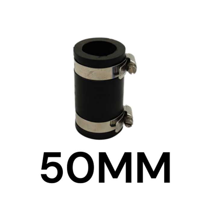 Raccord Manchon Souple Caoutchouc Flexible - 50MM