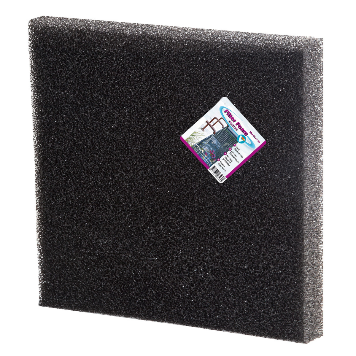 Mousse filtrante noir 50x50x5 cm - Velda