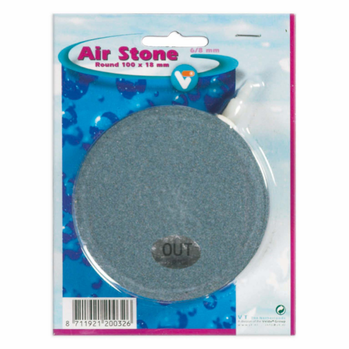 Diffuseur d’air Air Stone Round 6/8 mm d100h18 mm - Velda