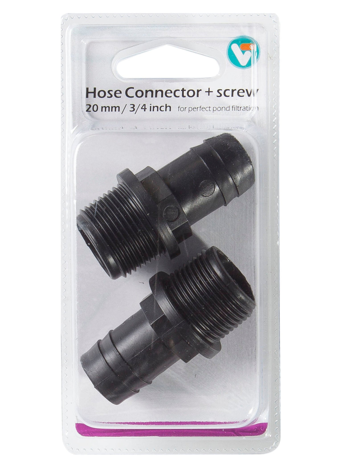 Raccord de tuyau + filetage 20 mm 3/4 pouce - Velda