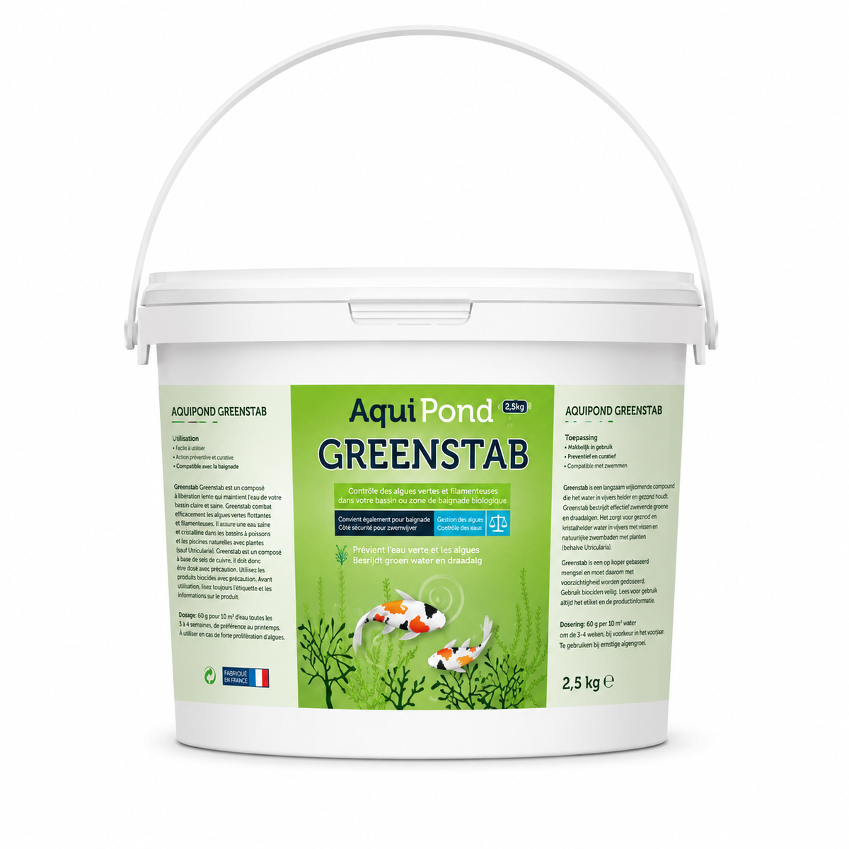 Aquipond Greenstab – Équilibre naturel pour limiter les algues dans le bassin