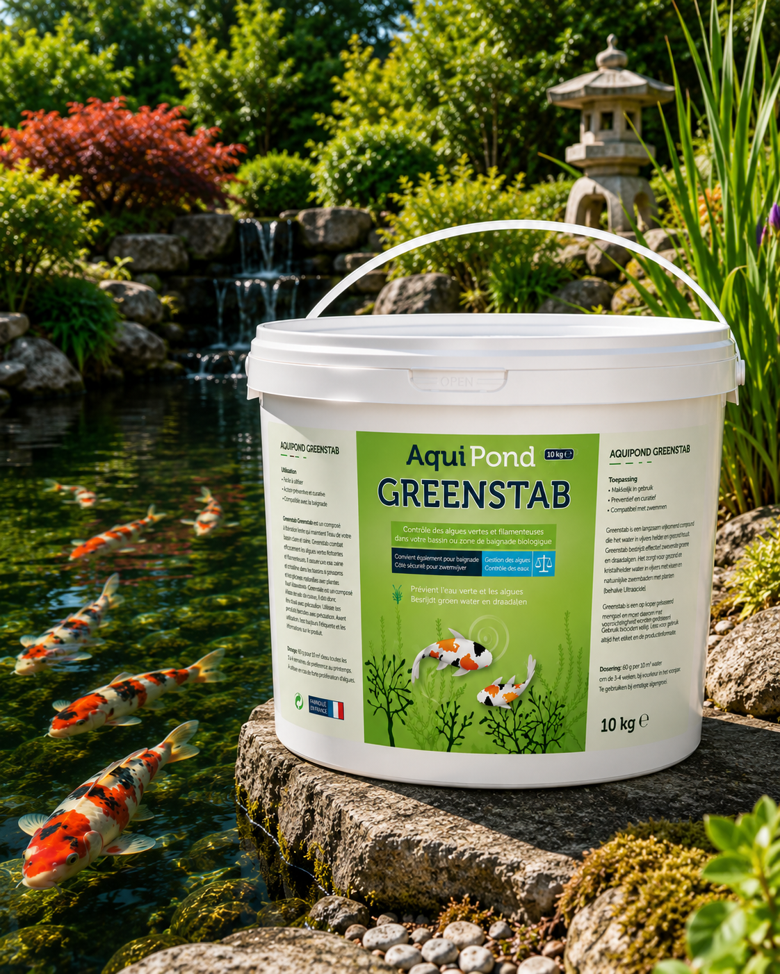 Aquipond Greenstab – Équilibre naturel pour limiter les algues dans le bassin
