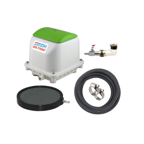 Komplettes Luftpumpen-Set Nr. 2 JDK – Japanische Spitzenqualität für Teiche von 10 bis 20 m³