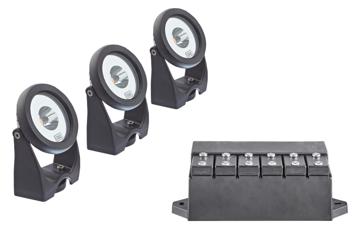 Conjunto de iluminação LED colorida para fontes flutuantes