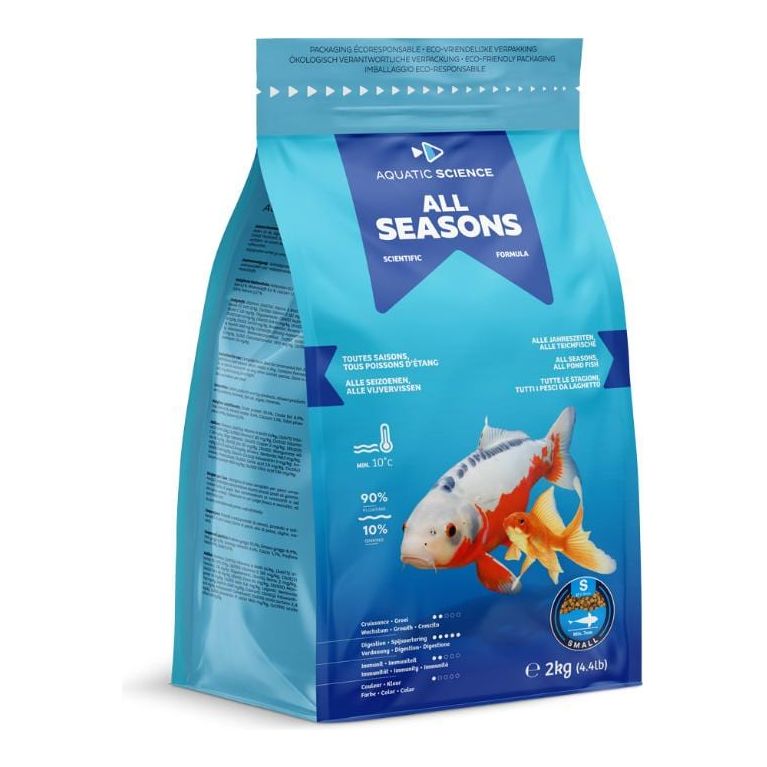 Aquatic Sciences Nourriture All Seasons SMALL 2kg - Aquatic Science - Aliment de base toutes saisons de qualité ASALLS2