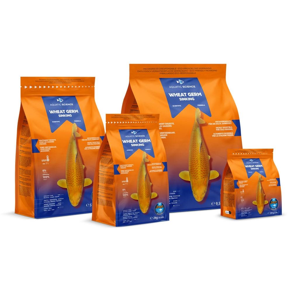 Aquatic Sciences Nourriture Wheat Germ SMALL Coulant 2kg - Aquatic Science - Adapté pour la préparation ou la récupération de l’hiver 5407012140543 ASWGSS2