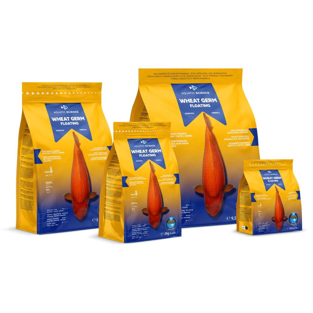 Aquatic Sciences Nourriture Wheat Germ SMALL Flottant 5kg - Aquatic Science - Adapté pour la préparation ou la récupération de l’hiver 5407012140468 ASWGFS5