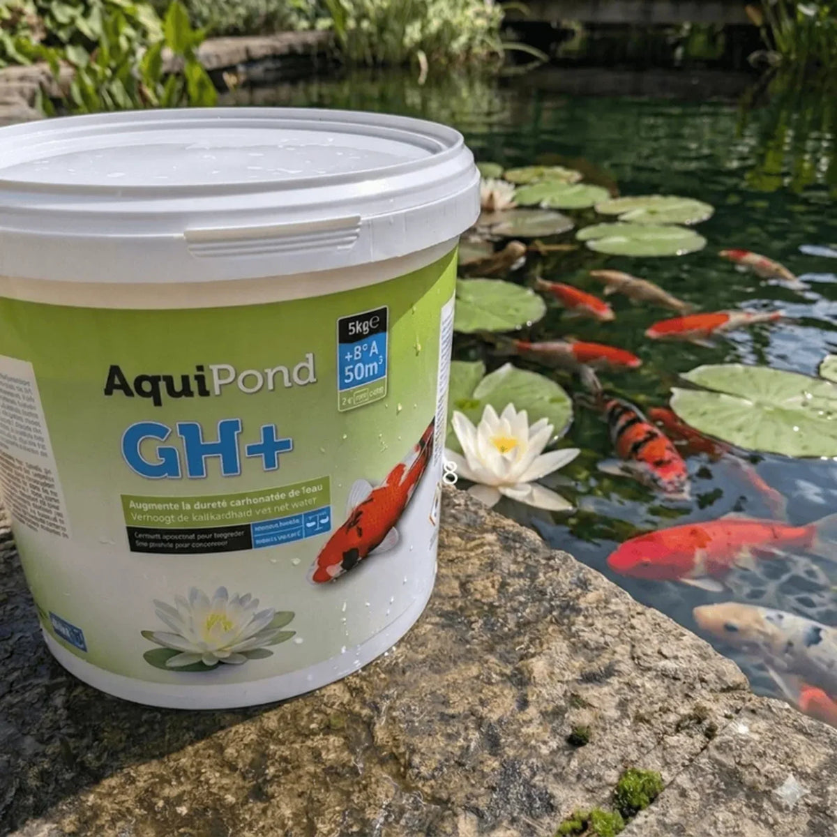 Aquipond GH+ 5 kg – Minéraux pour augmenter la dureté totale (GH) du bassin