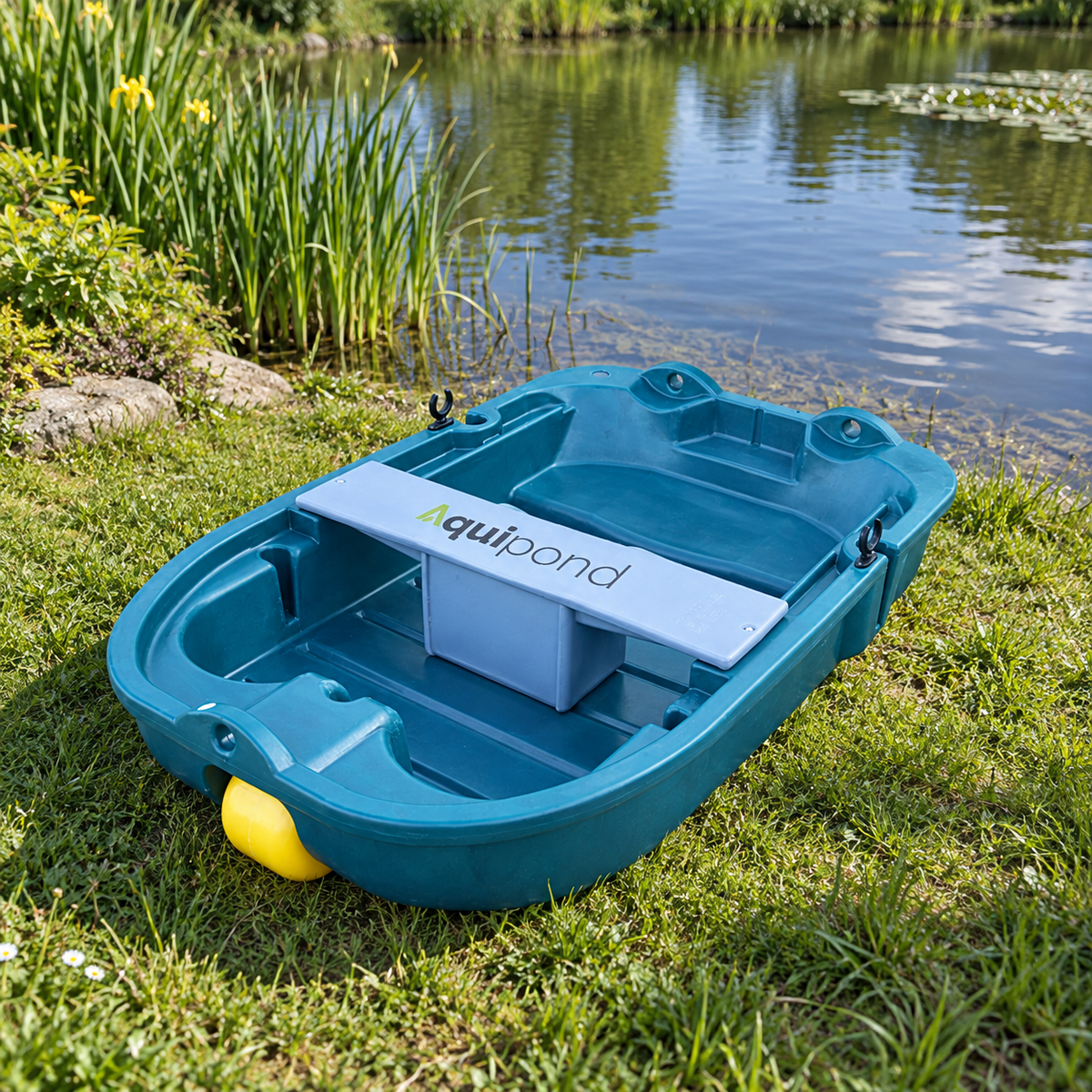 Aquipond Barque à fond plat avec rames – Épandage de bactéries en étang
