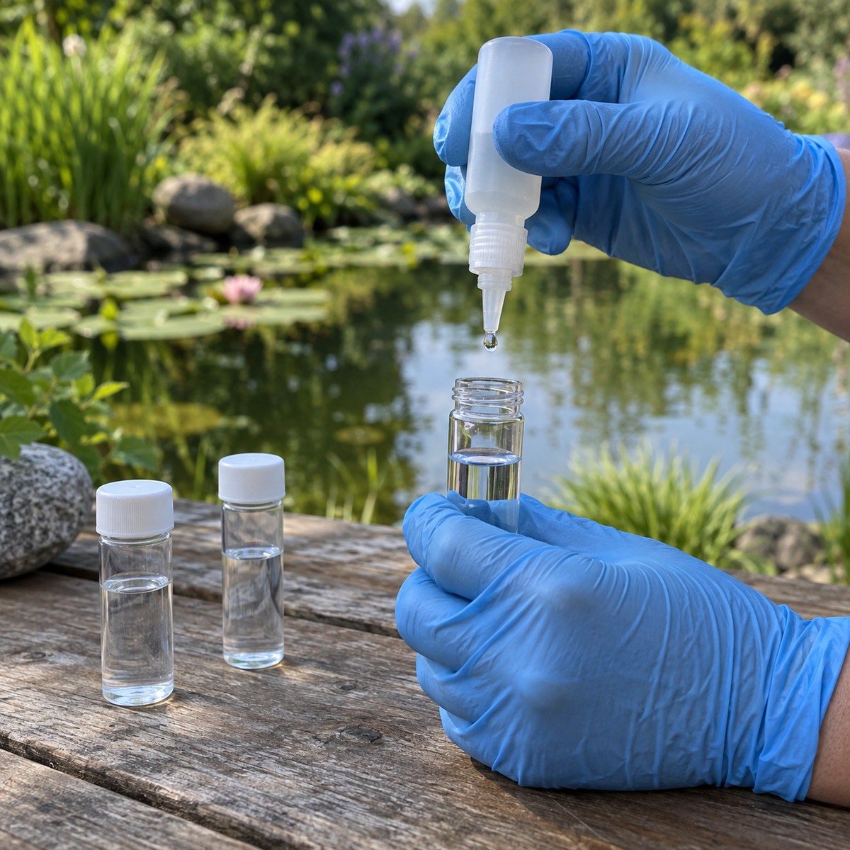 Aquipond Valise d'analyse d'eau – Tests essentiels pour étang et bassin