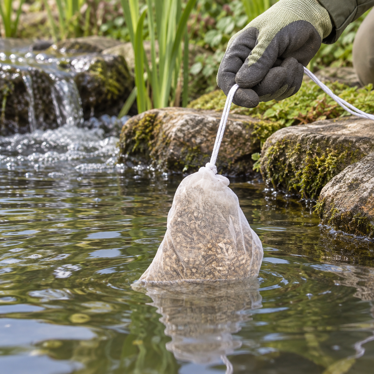Aquipond Eco AlgControl pack de 5 – 5 kg – Paille d'orge pour étang (max 25 m³)