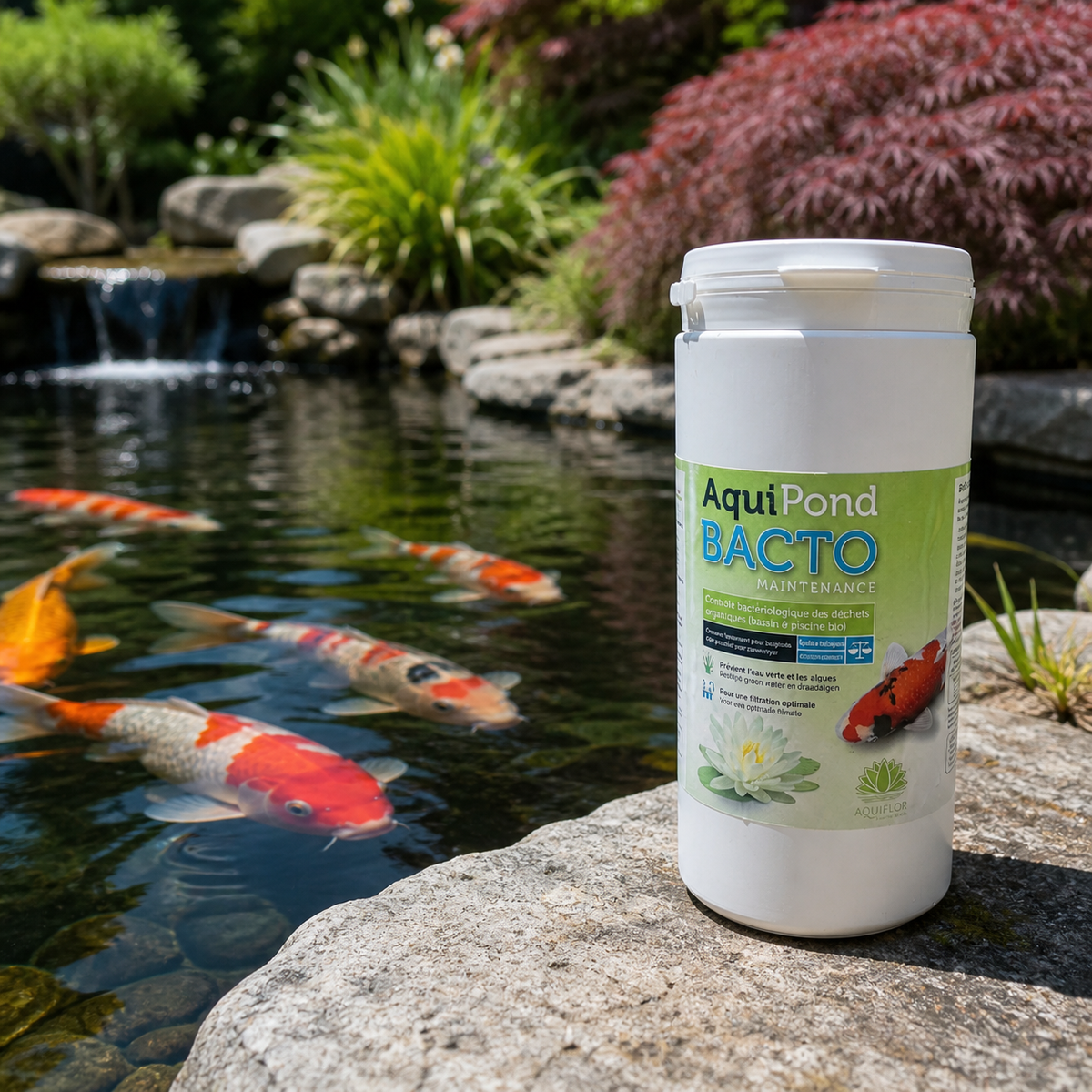 Aquipond Bacto Maintenance 1 kg – Bactéries d'entretien pour étang & bassin