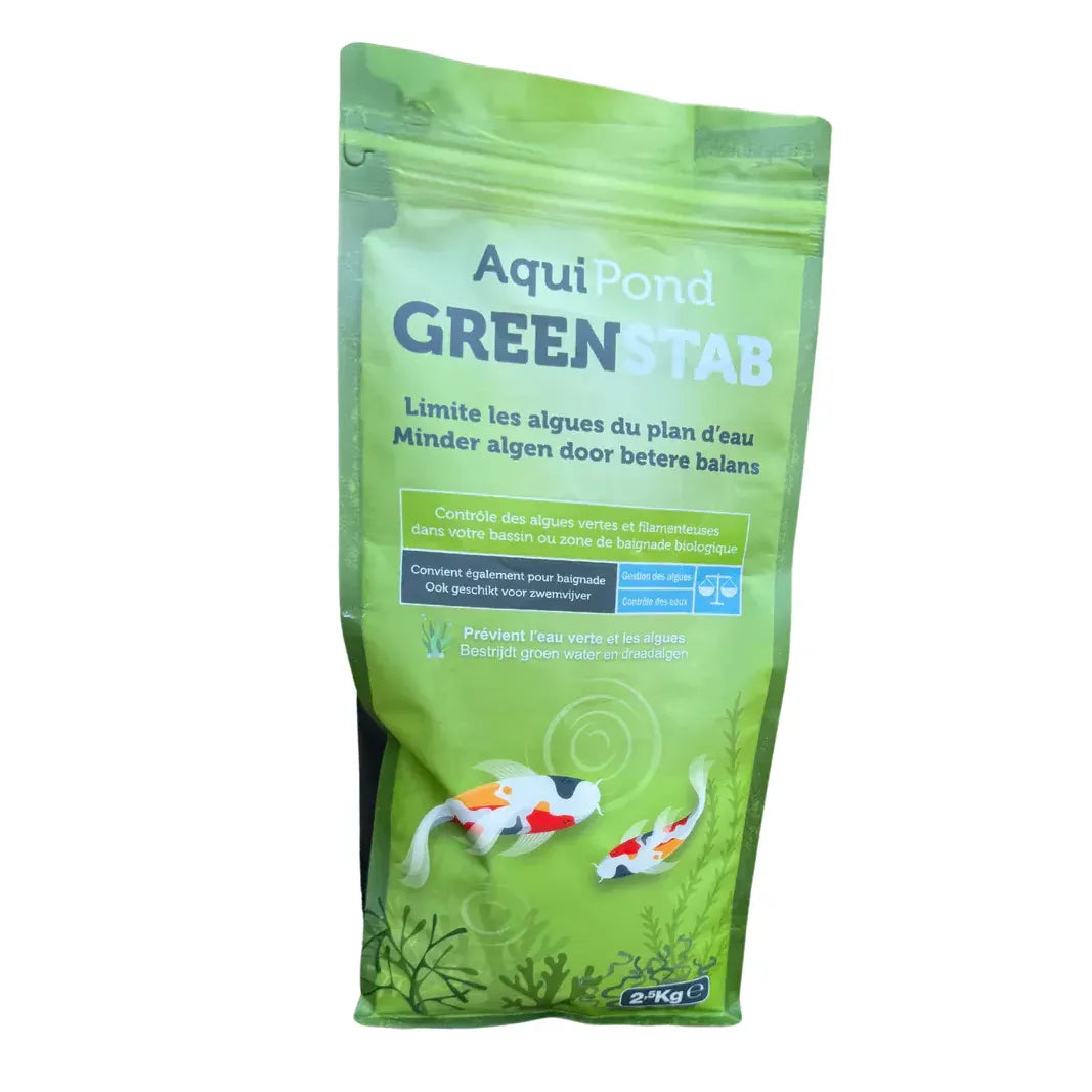 Aquipond Greenstab 2,5 kg – Minéraux naturels pour bassin, étang & piscine naturelle