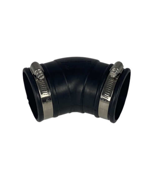 Courbe souple EPDM (45°) 63 mm — Aquitechnics — vue 1