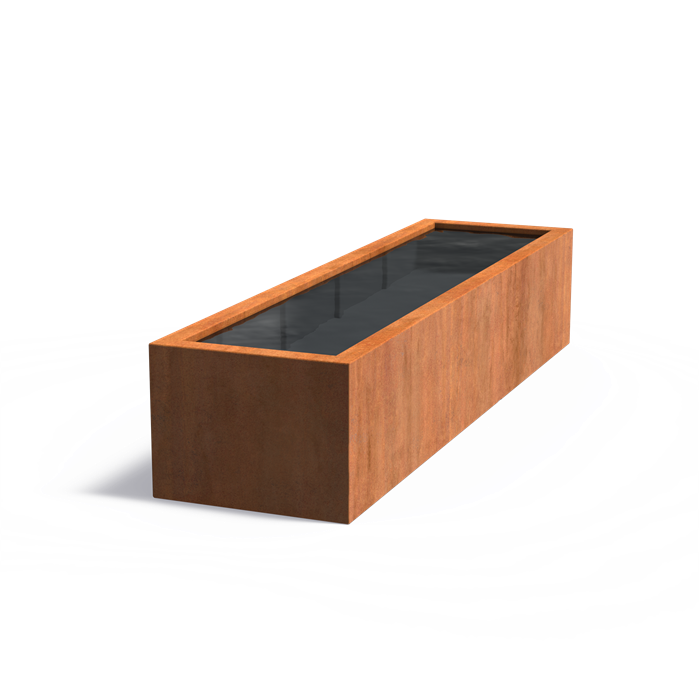 Bassin hors-sol Quadra en acier corten - Aquigarden