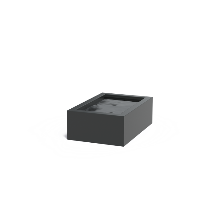 Bassin hors-sol Quadra en aluminium anthracite - Aquigarden