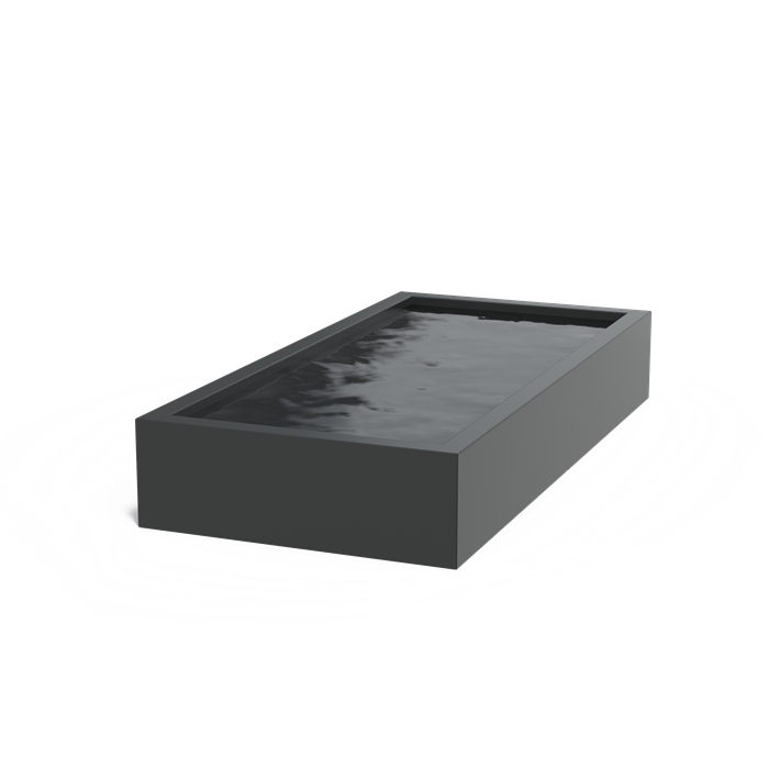 Bassin hors-sol Quadra en aluminium anthracite - Aquigarden