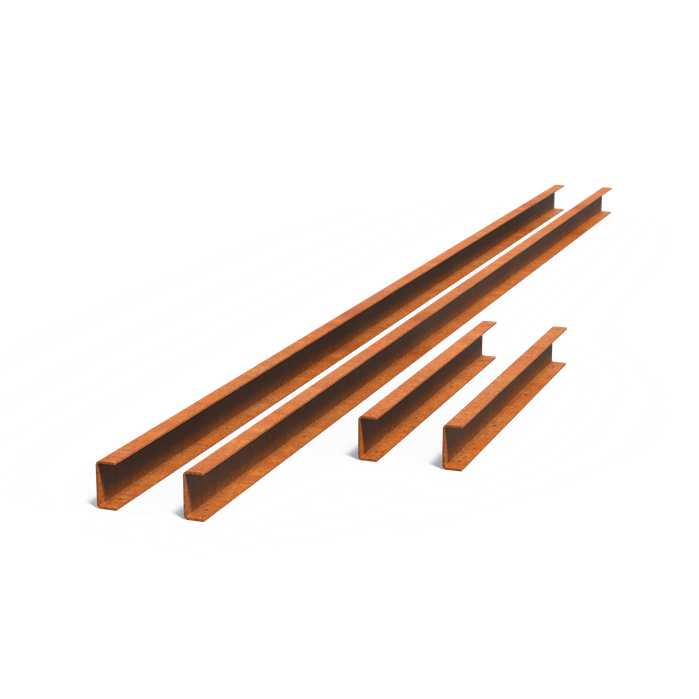 Bordure de finition pour bassin miroir Reflet en acier corten - Aquigarden
