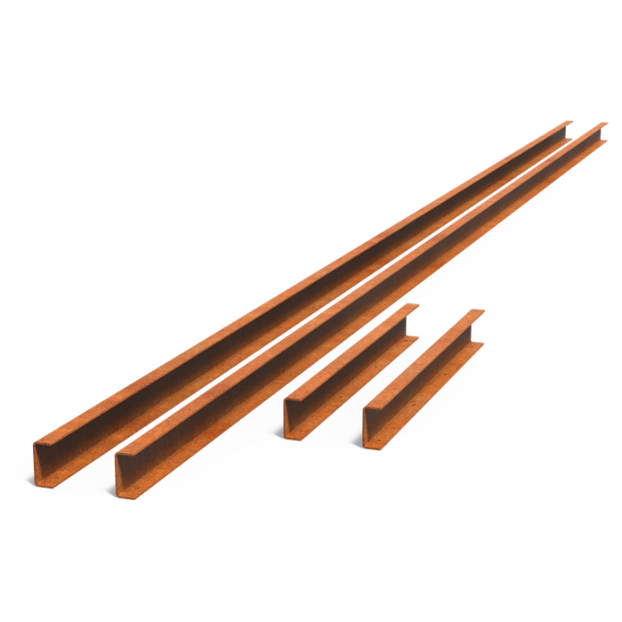 Bordure de finition pour bassin miroir Reflet en acier corten - Aquigarden