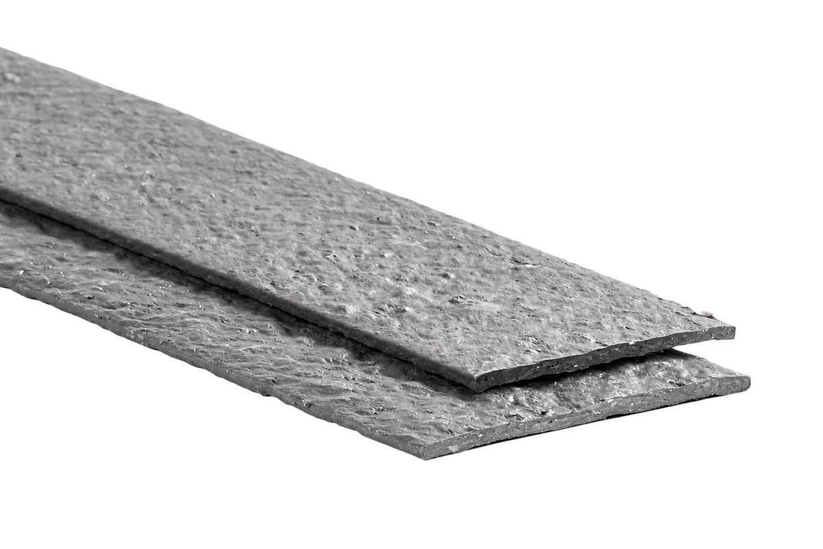 Ecolat droite 14 cm x 1 cm x 1,20 m - Bordure en plastique recyclé, gris ou brun - Ecoo — fond blanc — ecoo-audit-006-white