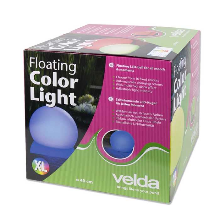Floating Solar Ball Color Light XL - 40CM Velda - Floating Solar Ball