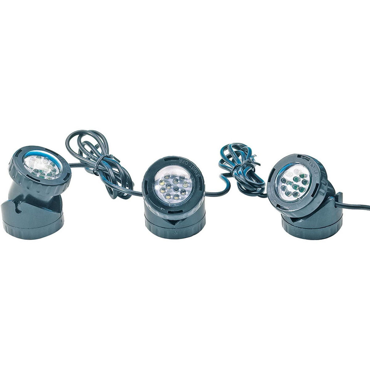Kit de 3 spots LED AQUA LIGHT Heissner – 3 × 1,5 W