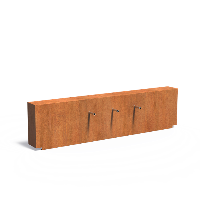 Mur d'eau Cascade pour bassin en acier corten - Aquigarden