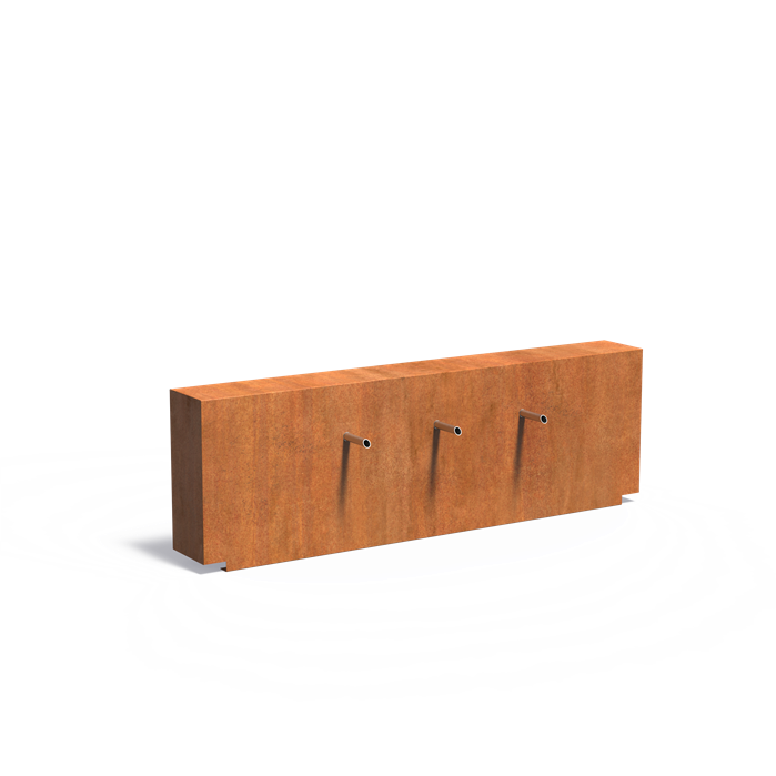 Mur d'eau Cascade pour bassin en acier corten - Aquigarden