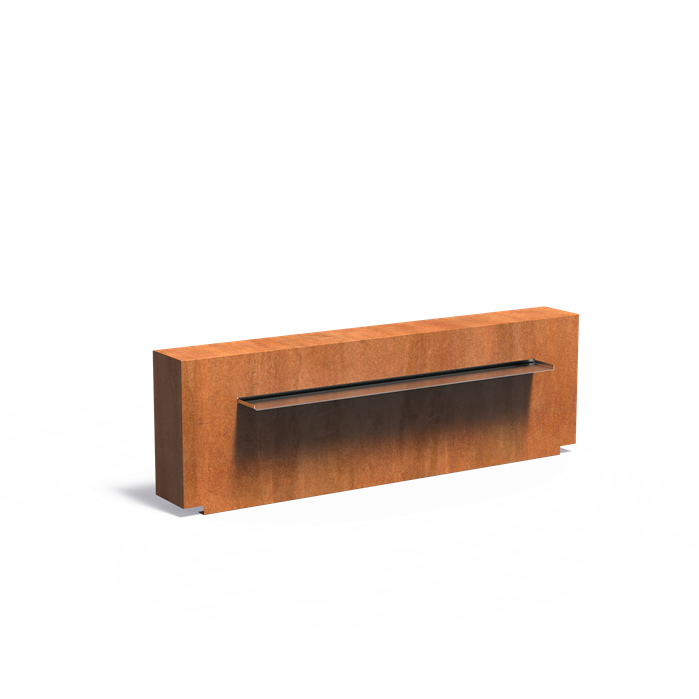 Mur d'eau Cascade pour bassin en acier corten - Aquigarden
