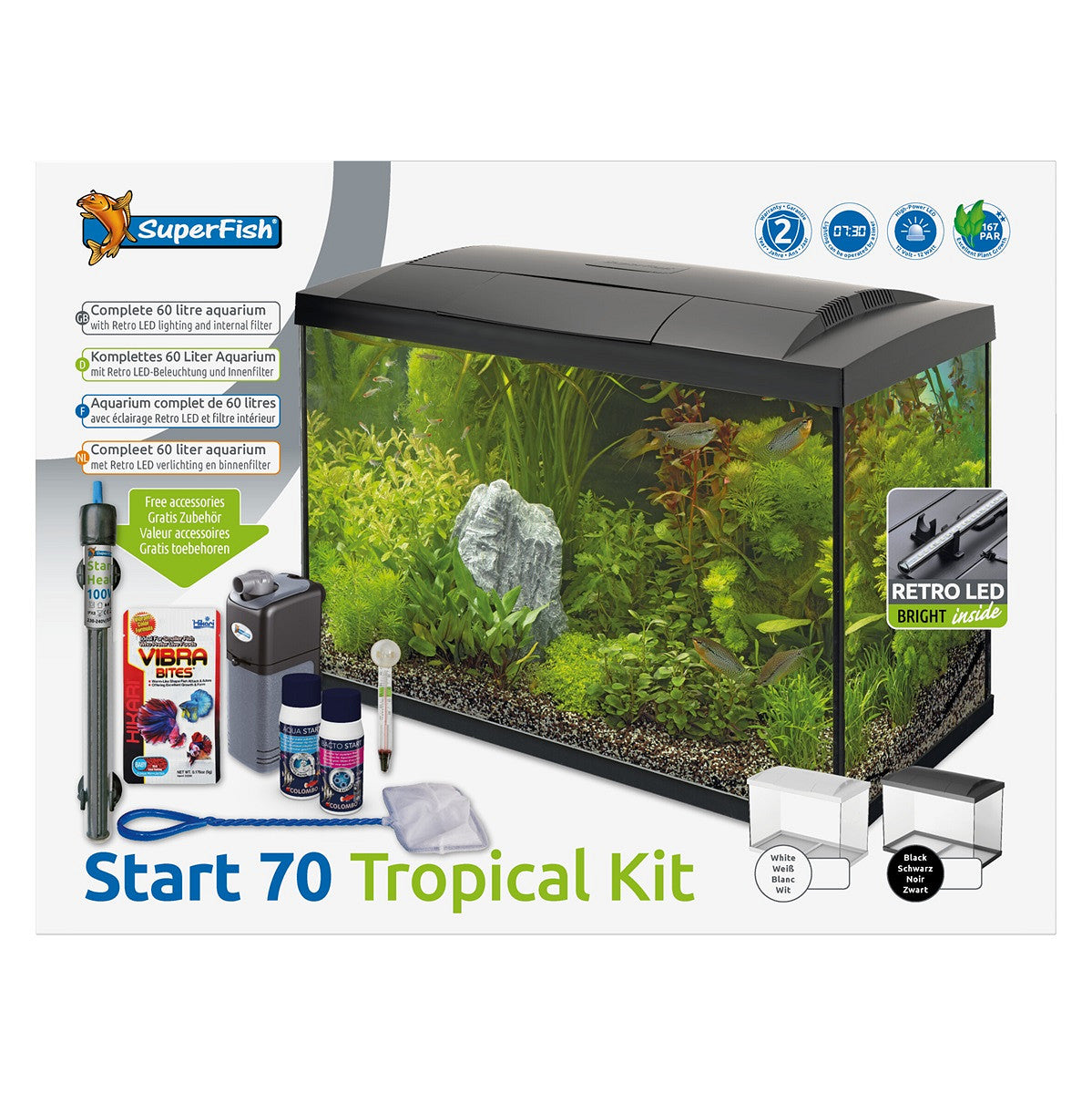 SuperFish START 70 60 L blanc — contenu du kit