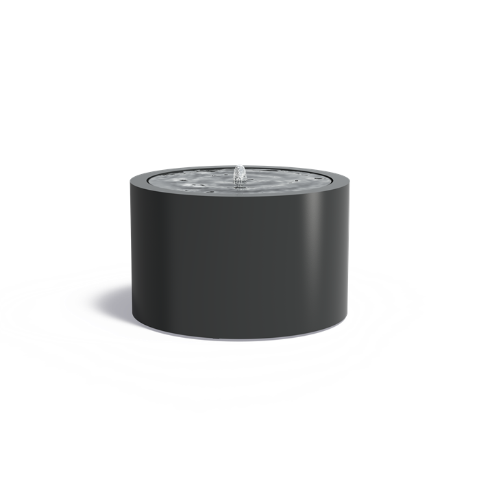 Table d'eau ronde Lagune en aluminium anthracite - Aquigarden