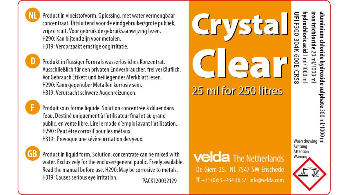 Crystal Clear 1000 ml - Velda