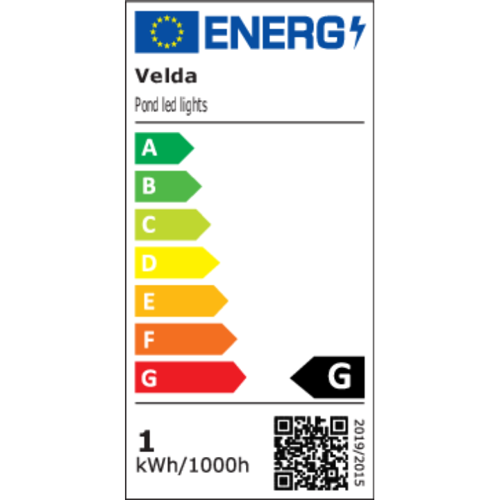 Étiquette énergétique officielle Velda Pond LED Lights