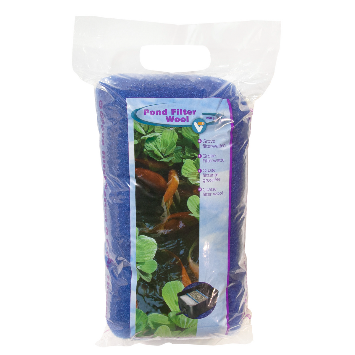 Ouate filtrante Pond Filter Wool bleu 250 g - Velda