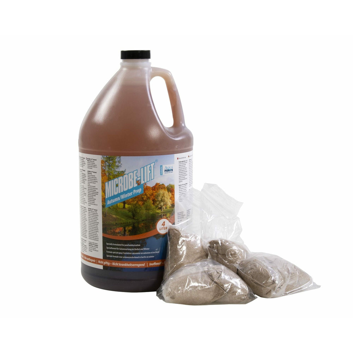 Aquaforte Bactéries Microbe-Lift Automne/hiver 4 litres - Formule spéciale pour l'automne et l'hiver 97121200532 SC784
