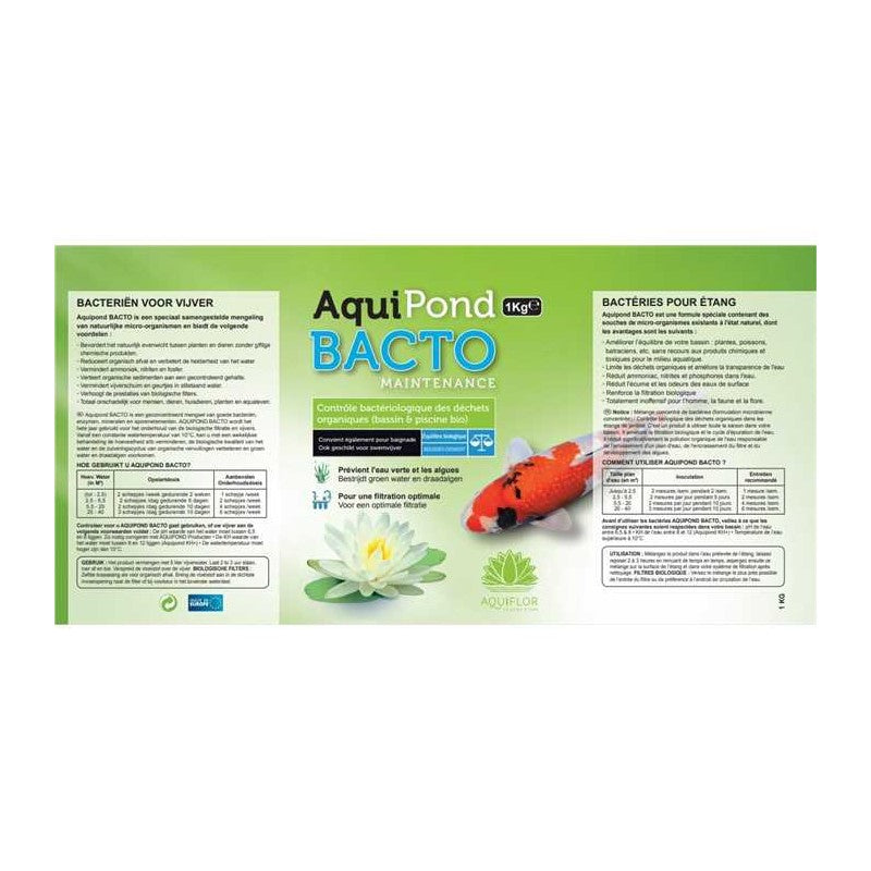 Aquipond Bacto Maintenance 1KG - Wartungsbakterien für Teich