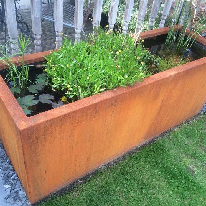 Foudebassin.com Bassins préformés Bassin en acier corten 150 x 800 x 40CM VC10.1