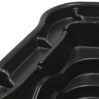 FOUDEBASSIN.COM UBBINK OCEAN I - bassin préformé - HDPE, surface 3,83 m², profondeur max 70 cm, volume d'eau 1500 l - H70 x 230 x 200 cm 8711465110389 1311038