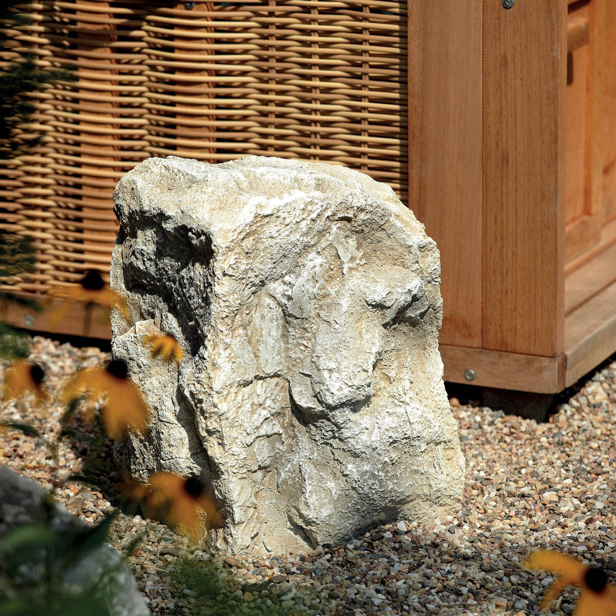 Oase Living Water Gestion électrique InScenio Rock Sand (Couleur Sable) - Cache / Rocher factice pour camouflage d'équipement électrique 4010052504179 50417